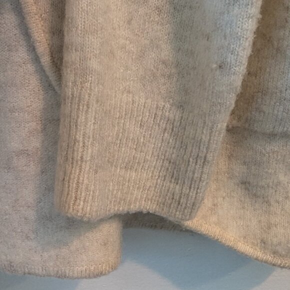 Loft open cardigan in soft white/beige, Size Small Petite - Picture 4 of 9